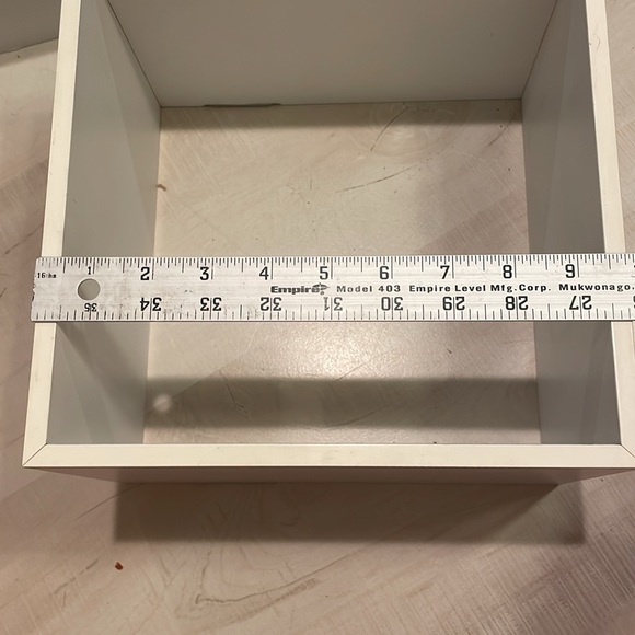 Floating White Wood Wall Cubes Set of 3 - Picture 2 of 10